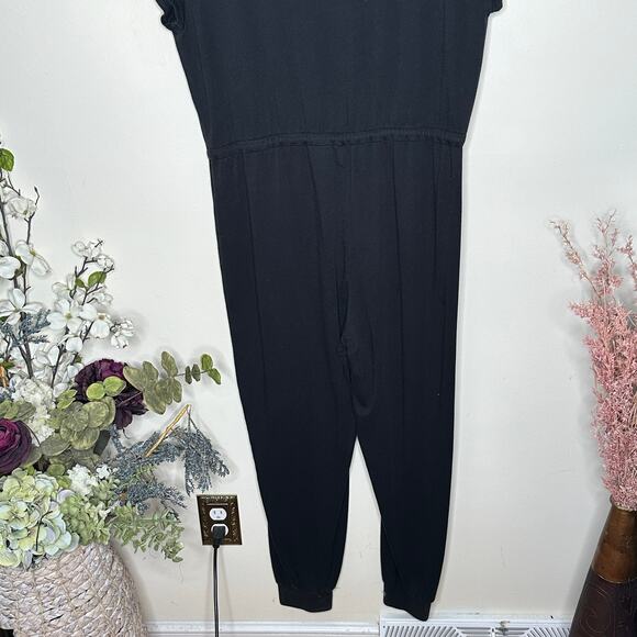 MADEWELL MWL Breeze Drawstring Jumpsuit Black Sz L {3A14} - Picture 7 of 9